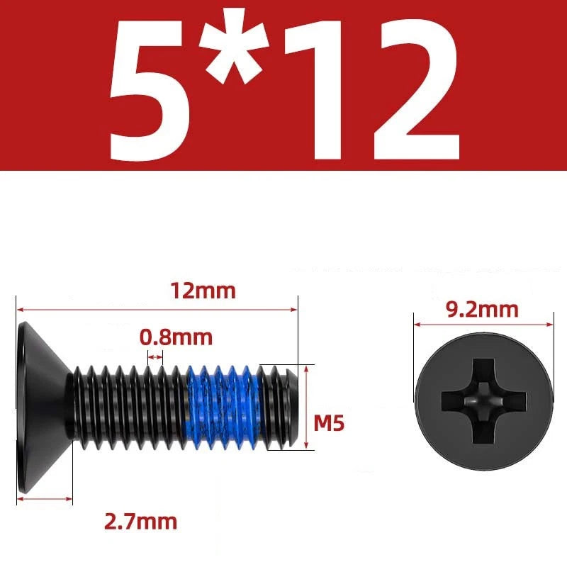 M1.2–M6 Phillips Flat Head Machine Screws | Carbon Steel | Black & Nickel Plated
