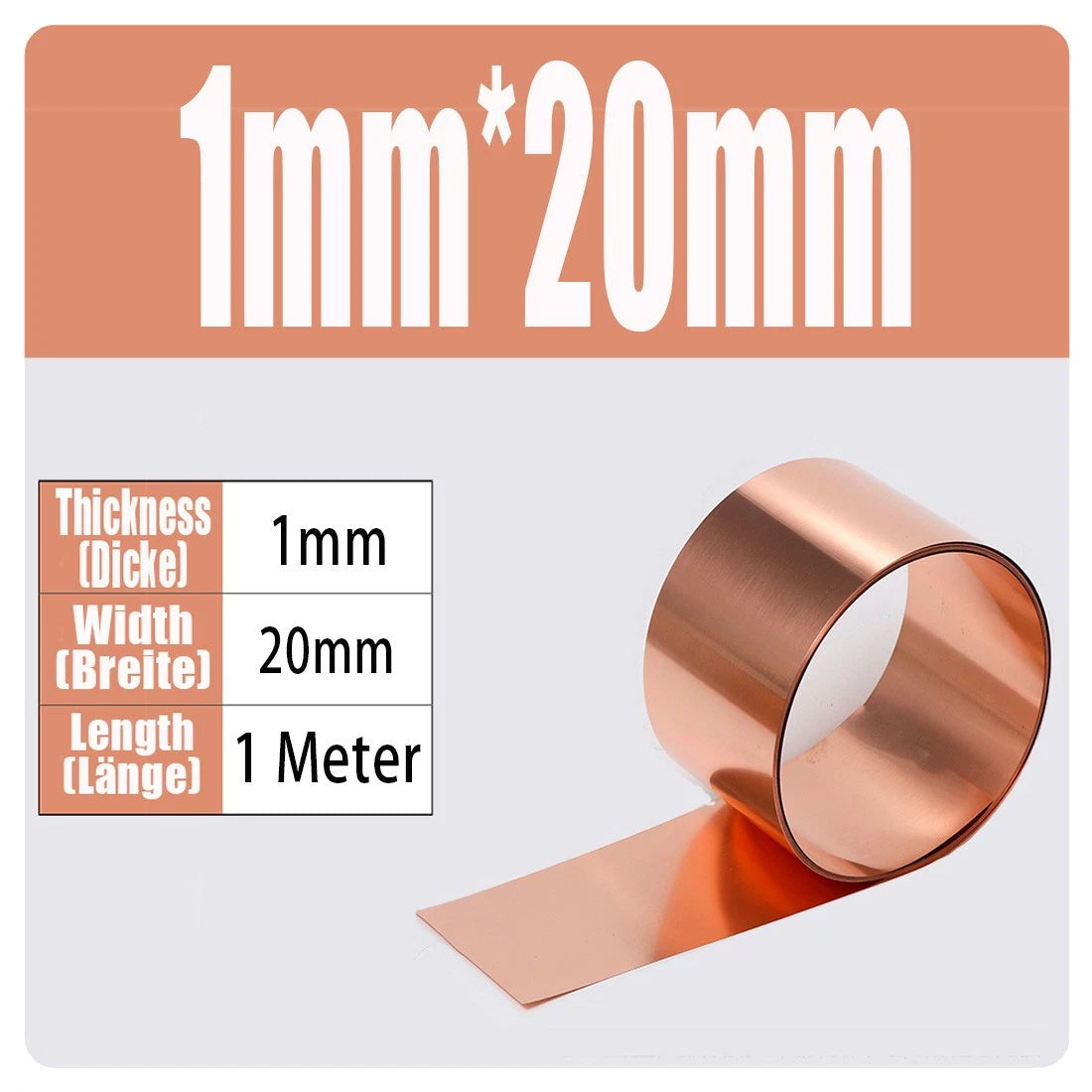 99.9% Flexible Pure Cu Metal Foil Plate Strip 0.01~1mm Thick Copper Sheet Roll