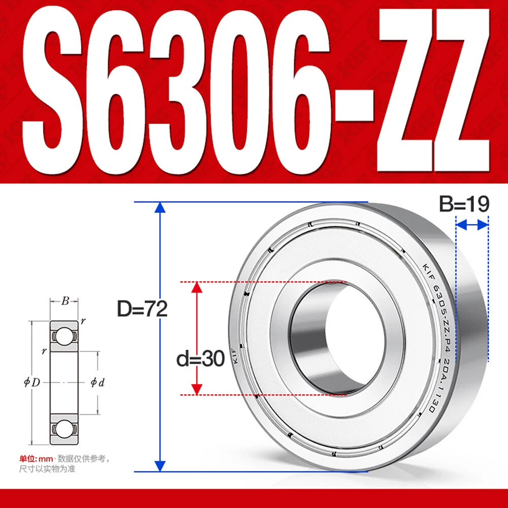 Miniature Stainless Deep Groove Ball Bearing Small Bearings Inner Dia-Ø 2mm-35mm
