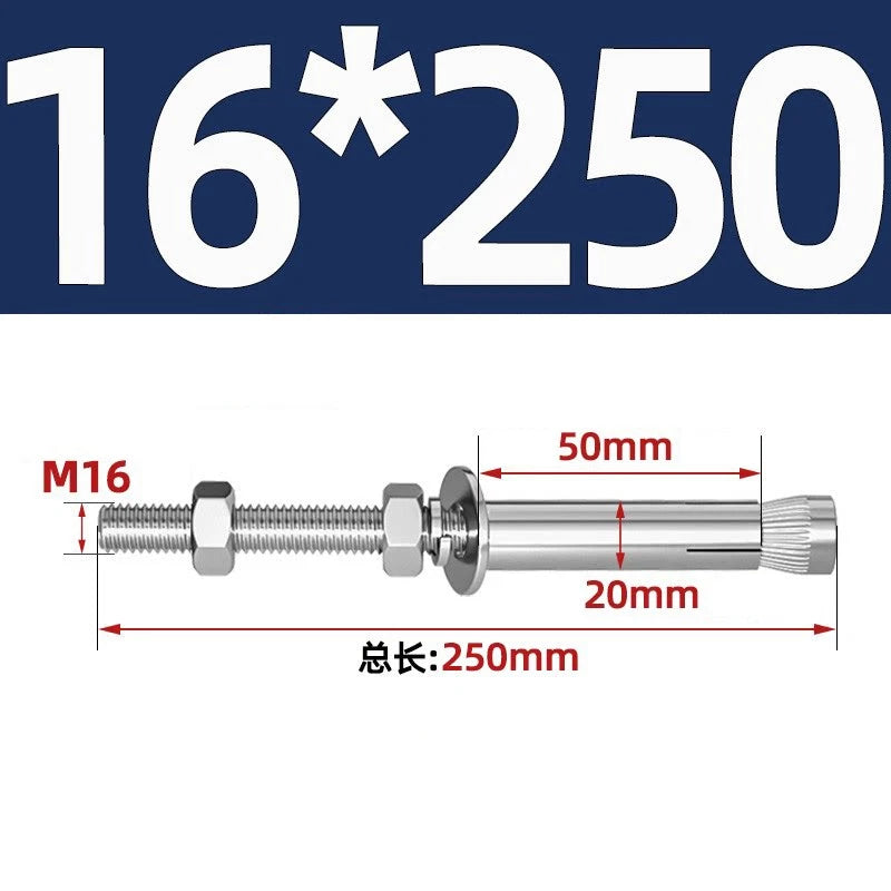 M6-M20 Stainless Steel Concrete Expansion Anchor Bolts – Extra Long