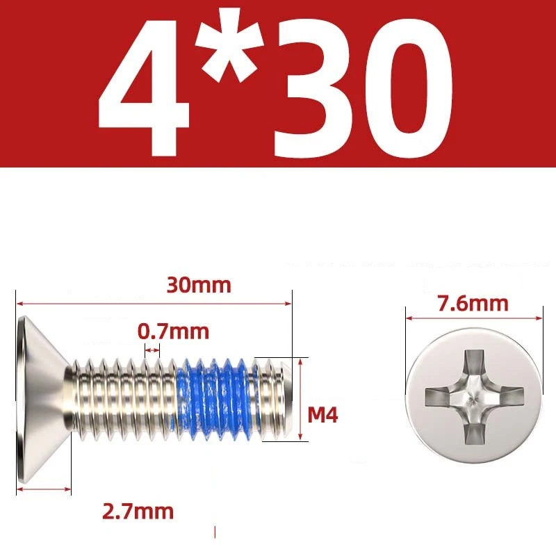 M1.2–M6 Phillips Flat Head Machine Screws | Carbon Steel | Black & Nickel Plated