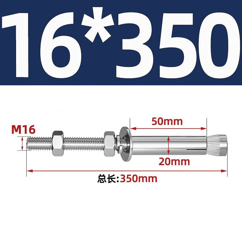 M6-M20 Stainless Steel Concrete Expansion Anchor Bolts – Extra Long