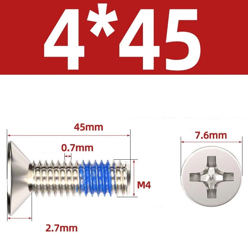 M1.2–M6 Phillips Flat Head Machine Screws | Carbon Steel | Black & Nickel Plated