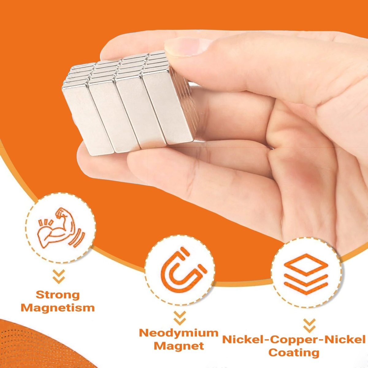 N52 Neodymium Bar/Rectangular Magnets Small/Large Magnets for DIY Craft Fridg - HomeDIYer