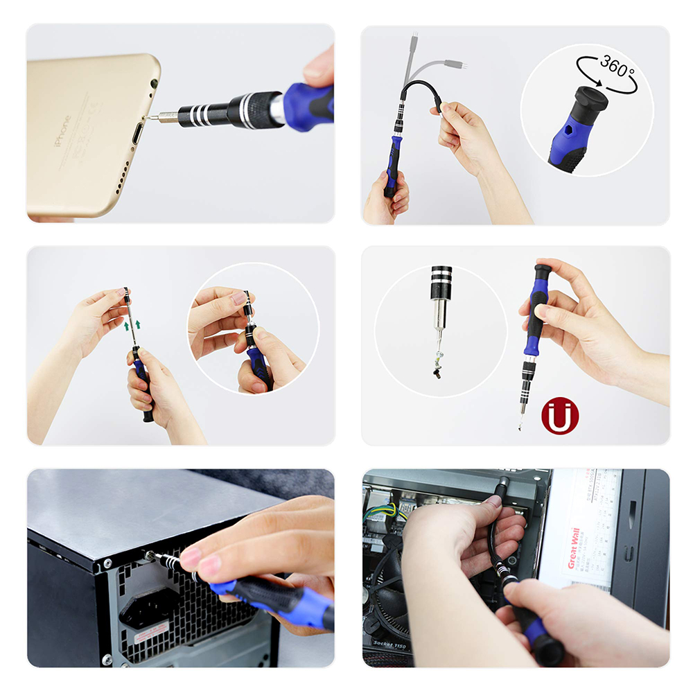 60 in 1 Precision Screwdriver Set For Cell Phone Laptop Multifunction Repair