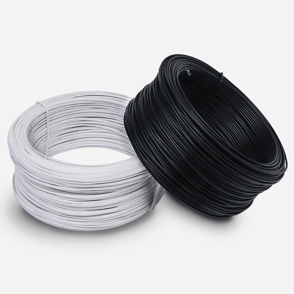 Galvanised Garden Wire Heavy DutyPlant Tie Fencing Wire 45 - 100m Long WhiteBlack - HomeDIYer