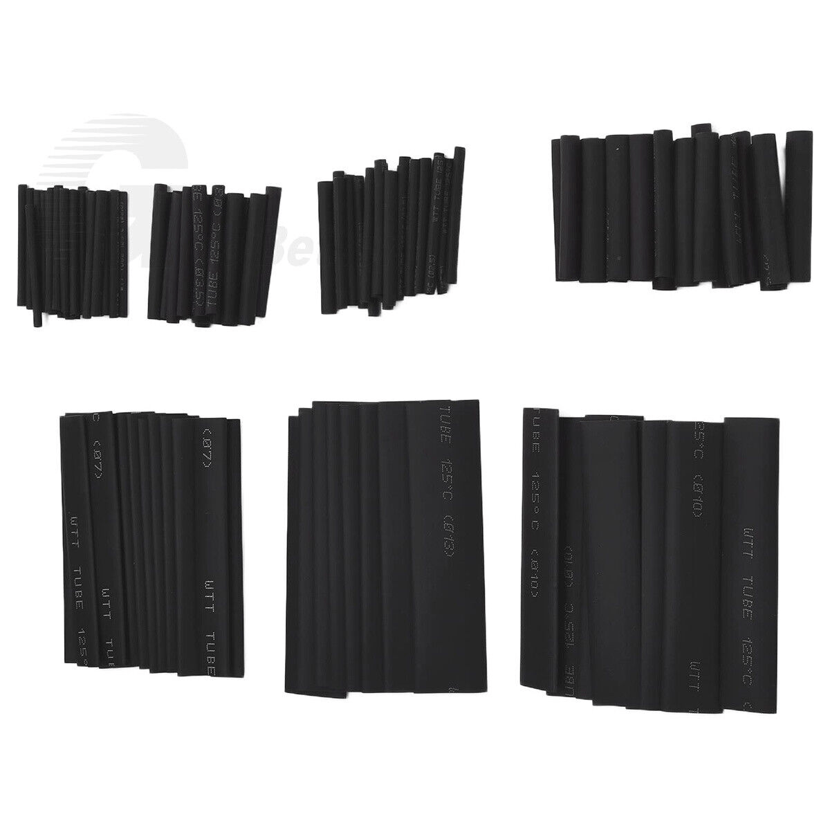 127Pcs Heat Shrink Tubing Black Heat Shrink Tubing Sleeving | HomeDIYer - HomeDIYer