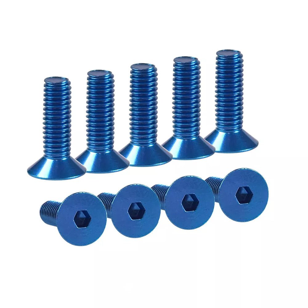 200Pcs Aluminium Alloy Hex Socket Countersunk Flat Head Screw & Washers Assortment Set Gold Colour To Burgundy - HomeDIYer