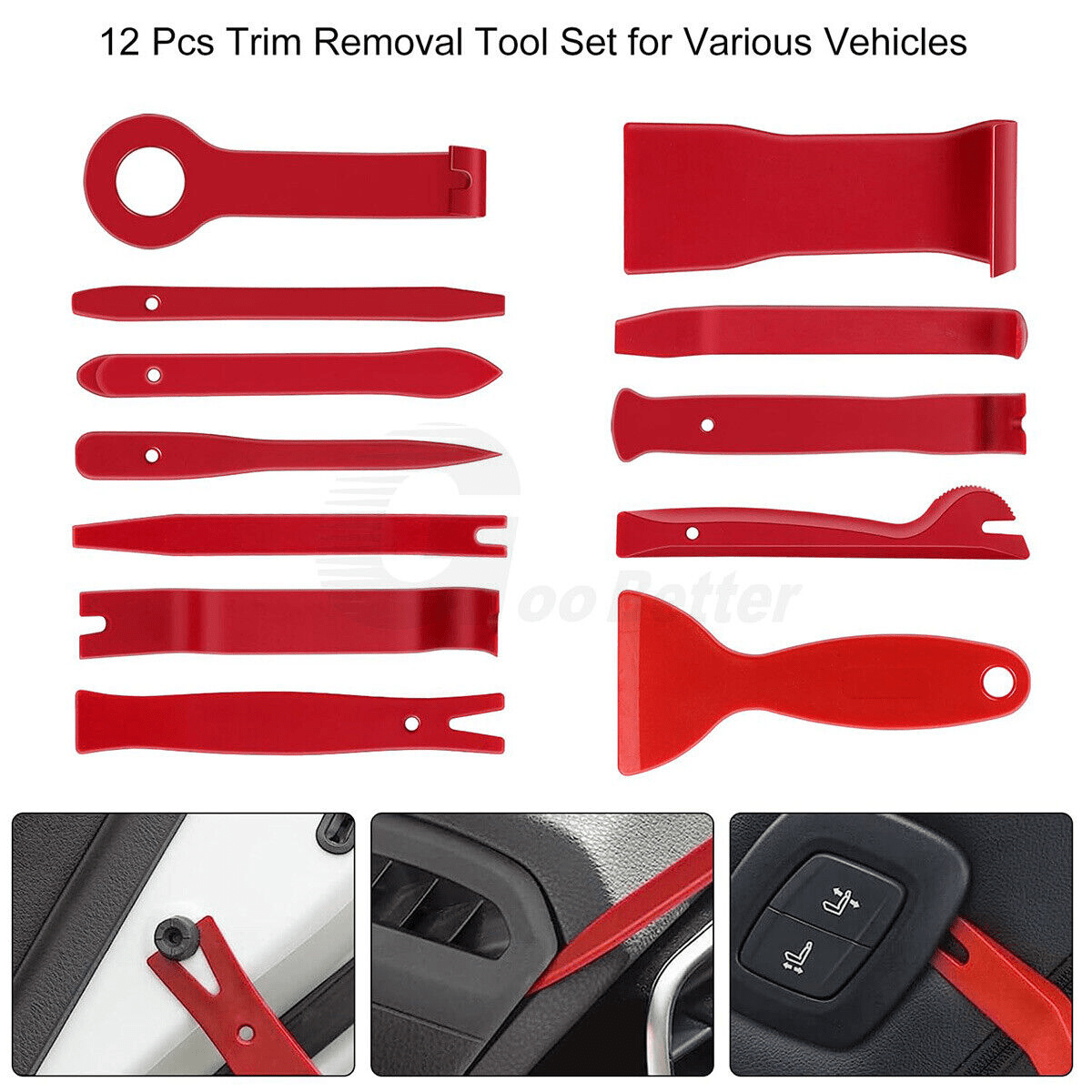 238Pcs Car Trim Removal Pry Tool Molding Kit Panel Door Dash Interior Clip Set - HomeDIYer