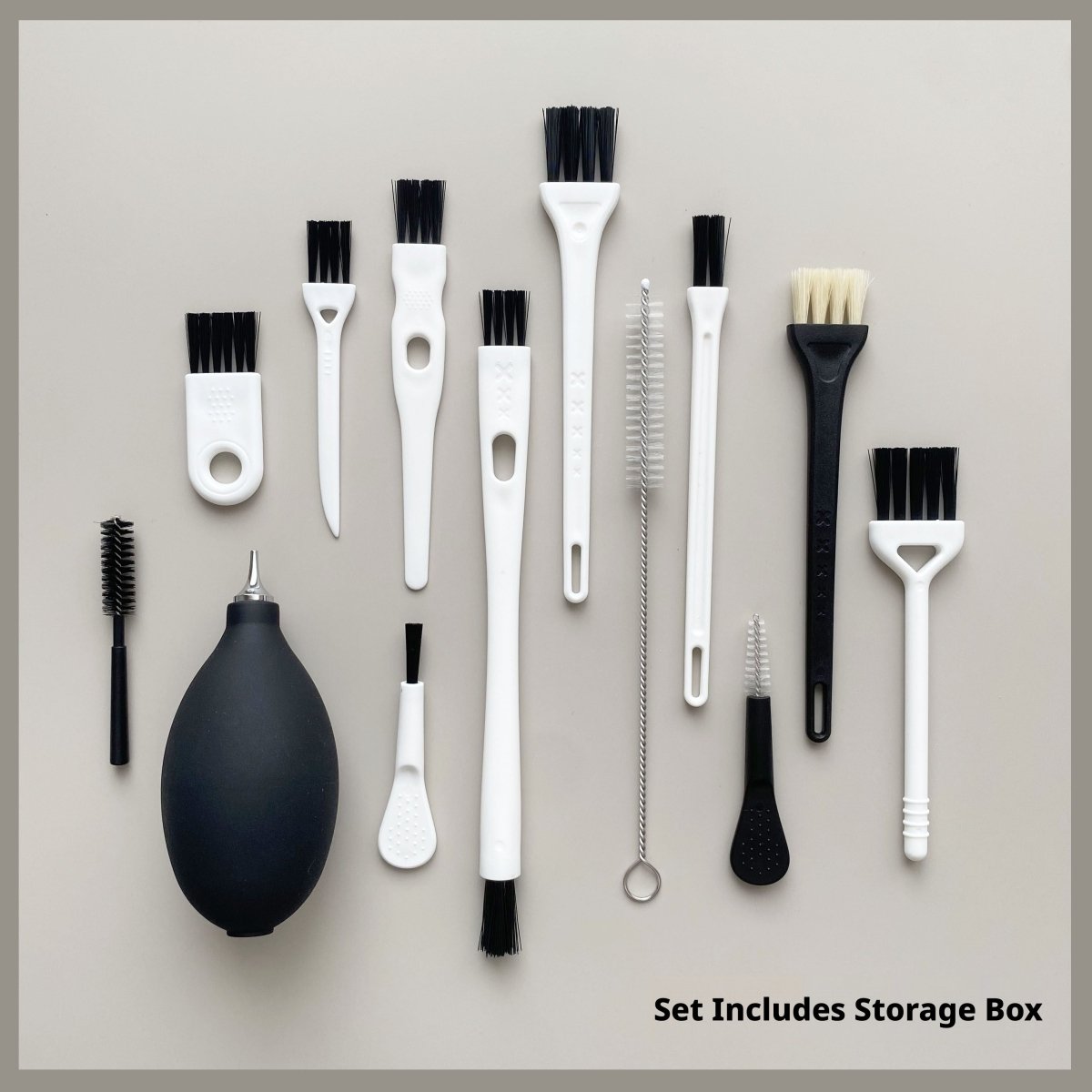 Small Crevice Cleaning Brush Kit – Hard Bristle Detail Brushes for Keyboard, Electronics & Office Furniture Gap Cleaning | 1 Kit Per Order - HomeDIYer