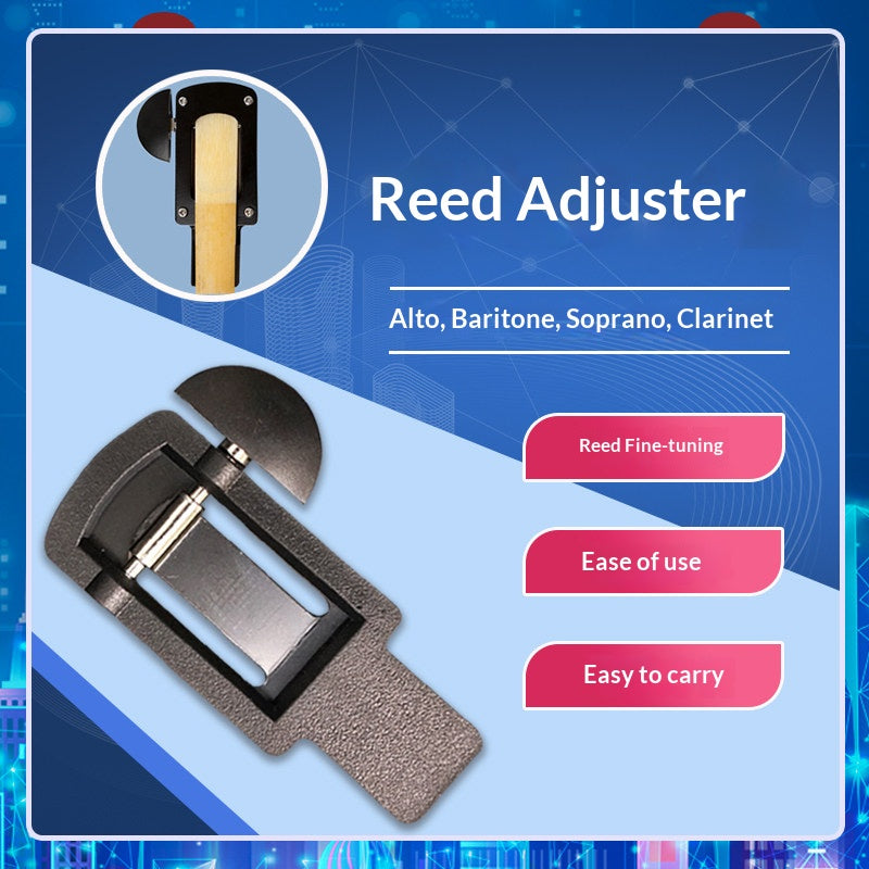 Saxophone Clarinet Reed Adjuster — 360° Rotary Reed Trimmer Tool