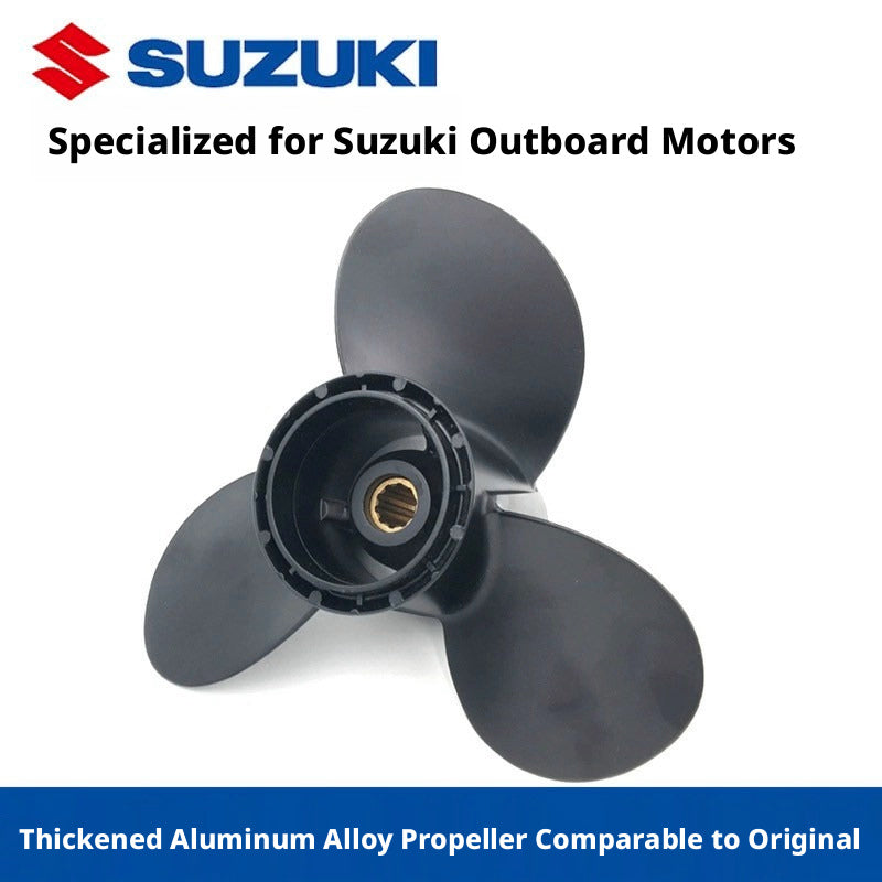 Replacement Propeller for Suzuki Outboard Motors - Reinforced Aluminum & Stainless Steel Props for 4HP to 250HP Engines