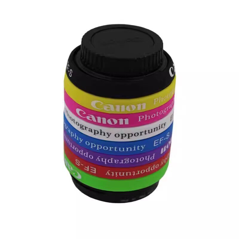 Silicone Lens Zoom Ring Bands for Canon & Nikon DSLR — Protective Grip Sleeves, 3 - Pack, 8 Colors - HomeDIYer