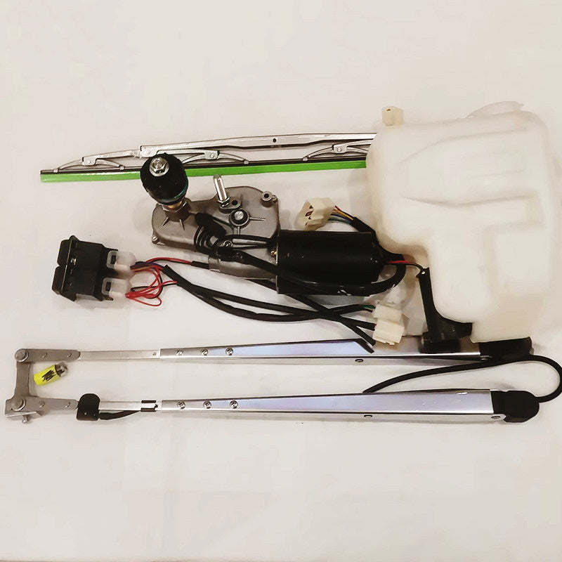 Marine Windshield Wiper Kit – 316 Stainless Steel Wiper Motor, Blade, Arm & Switch for Yachts, Sailboats & Cargo Ships, 12V / 24V