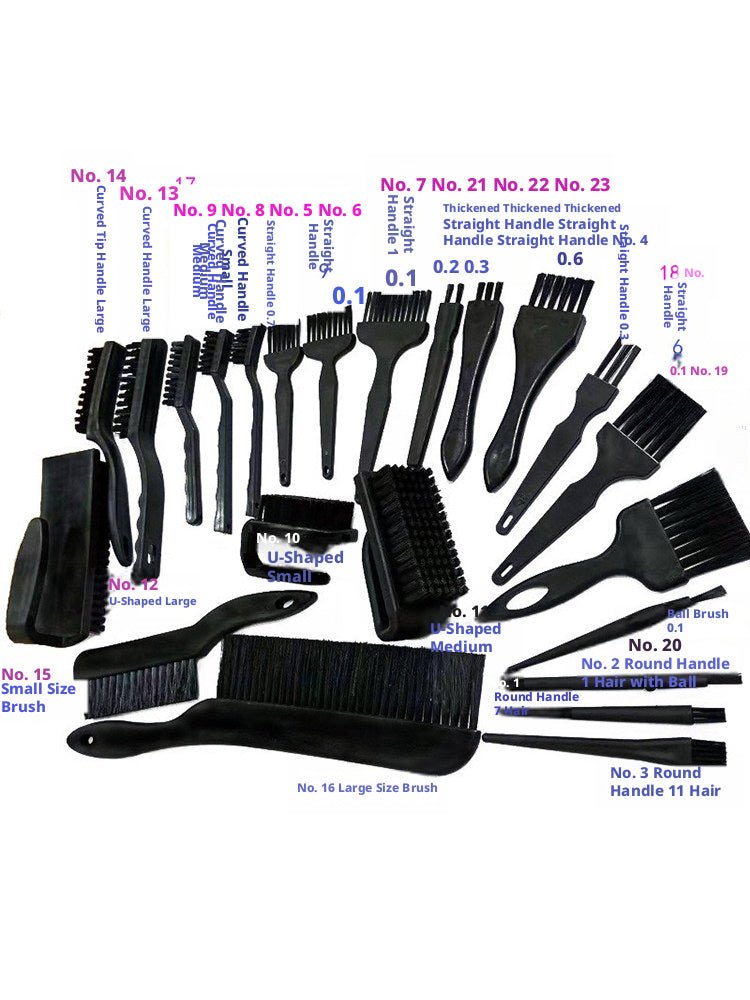 Anti - Static Electronics Cleaning Brush Set – 23 - Piece ESD - Safe Kit for PC, Motherboard & Keyboard Cleaning - HomeDIYer