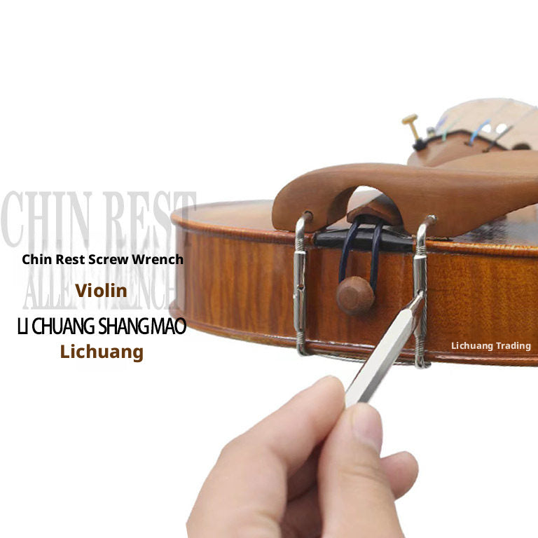 Violin Chin Rest Screw Wrench – Removal & Fixation Tool (Gold / Silver / Black)