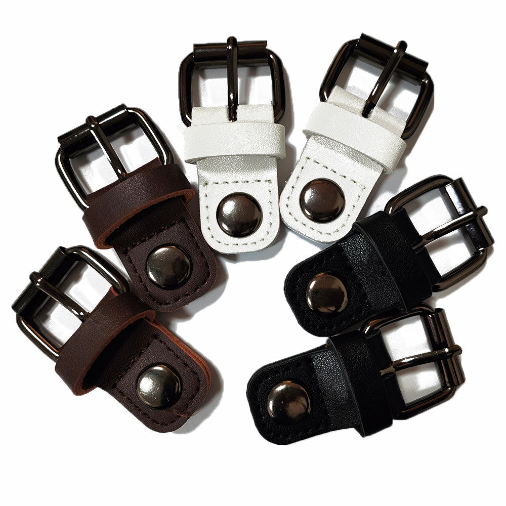 Leather Magnetic Buckle – 1.4cm / 1.8cm for Bags, Backpacks, Straps (Black, White, Brown)