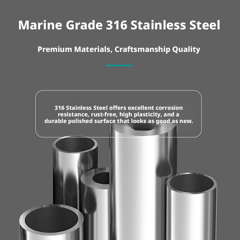 316 Stainless Steel Marine Rail Fittings ā Slide Caps, Sleeves & Mount Bases for Boat Bimini Tops & Canopies