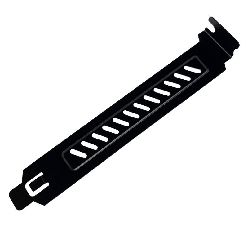 12cm Vented PCI Slot Cover Bracket for PC Case — Black or Silver, 1 Pair with Screws