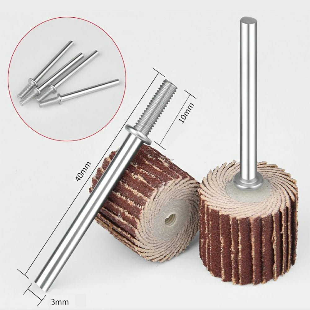 3mm Dia Sanding Flap Disc Grinding Flap Wheels Brush Sand For Dremel Accessories Tools For Abrasive Grinder Rotary For - HomeDIYer