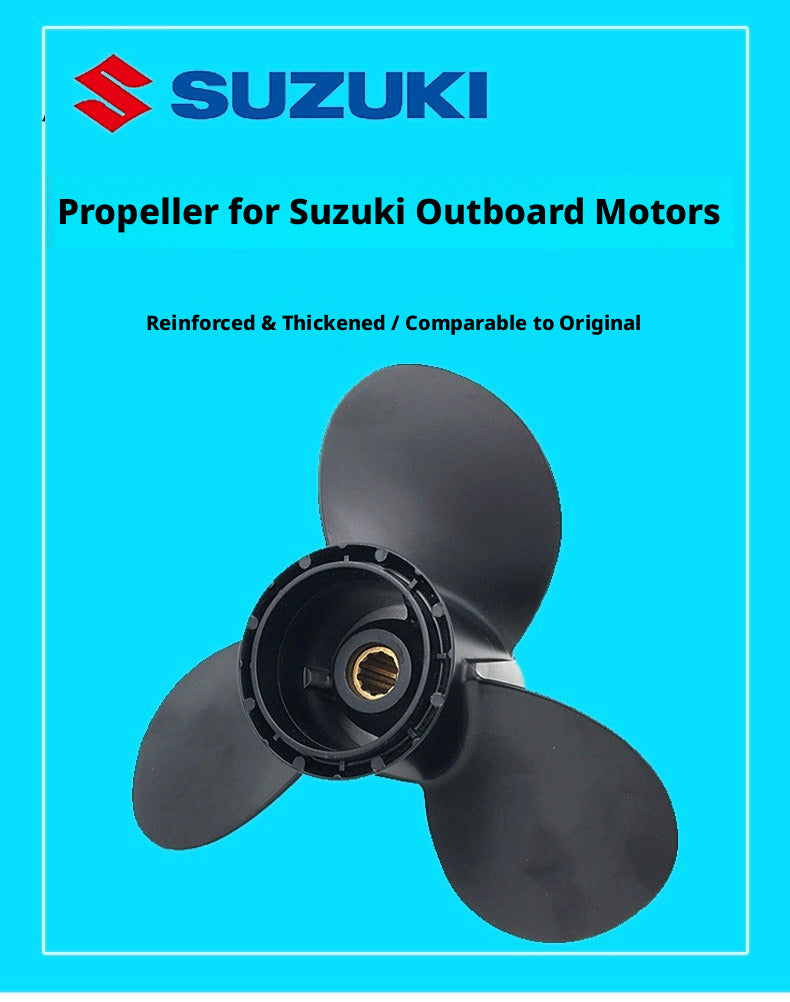 Replacement Propeller for Suzuki Outboard Motors - Reinforced Aluminum & Stainless Steel Props for 4HP to 250HP Engines