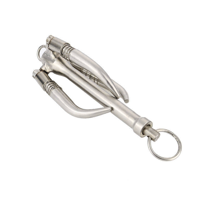 316 Stainless Steel Folding Marine Grappling Hook - 3 Prong Boat Anchor & Weed Hook for Yachts & Fishing Boats