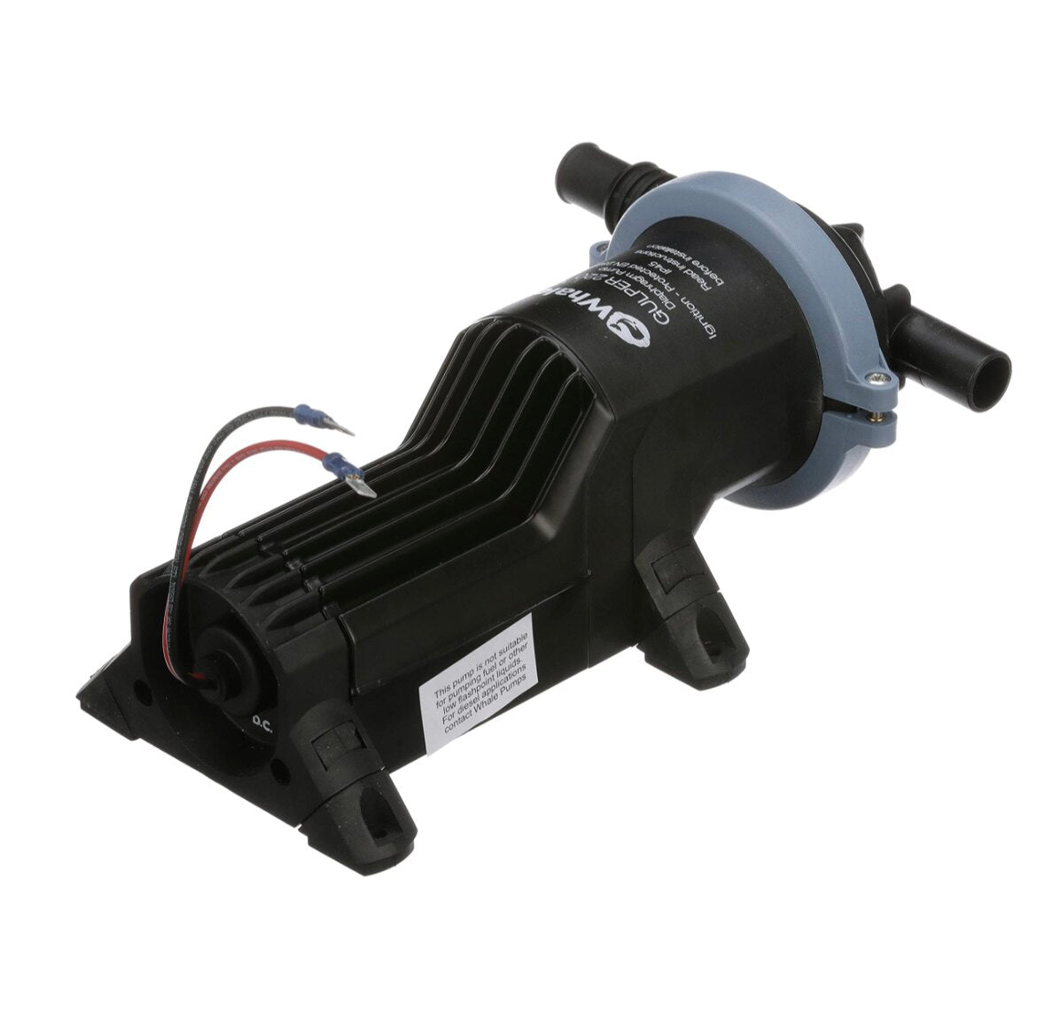 Whale Gulper 220 12V Non-Clog Shower Waste Pump – Filter-Free Grey Water Removal for Boats & RVs