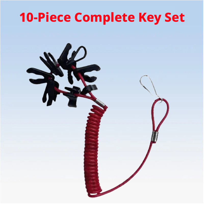 Outboard Motor Kill Switch Safety Lanyard – Emergency Stop Tether for Yamaha, Honda, Suzuki, Mercury & More