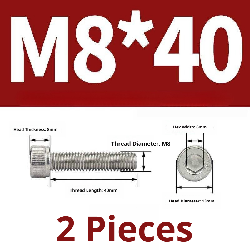 316 Stainless Steel Socket Head Cap Screws – Hex Allen Bolt, M2–M20, GB/T Standard, 4.8 Grade