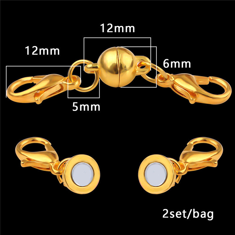 Magnetic Clasps for Jewelry Making – Strong, Gold Plated, DIY Buckles
