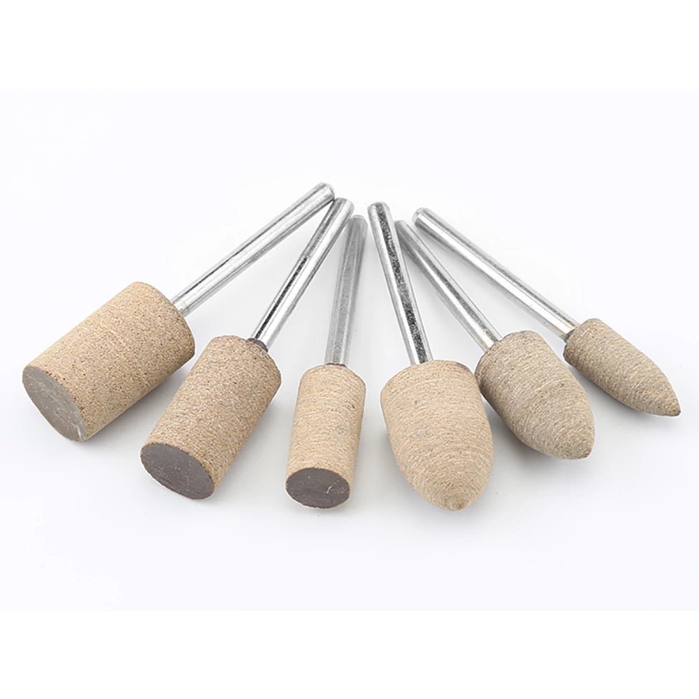 Leather Grinding Head Polishing Buffing Brush Wheel for Rotary Tools Dremel Accessories 2.35mm/3mm Shank - HomeDIYer