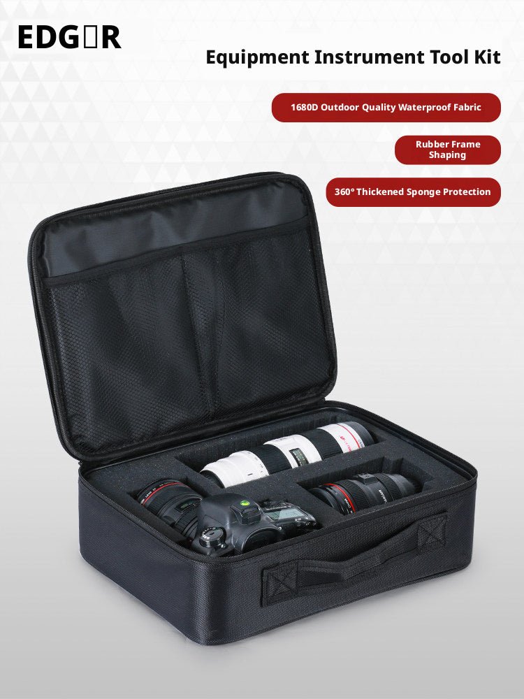 EDGAR Equipment Tool Bag Instrument Protective Case Shockproof Camera Lens Carrying Case - HomeDIYer