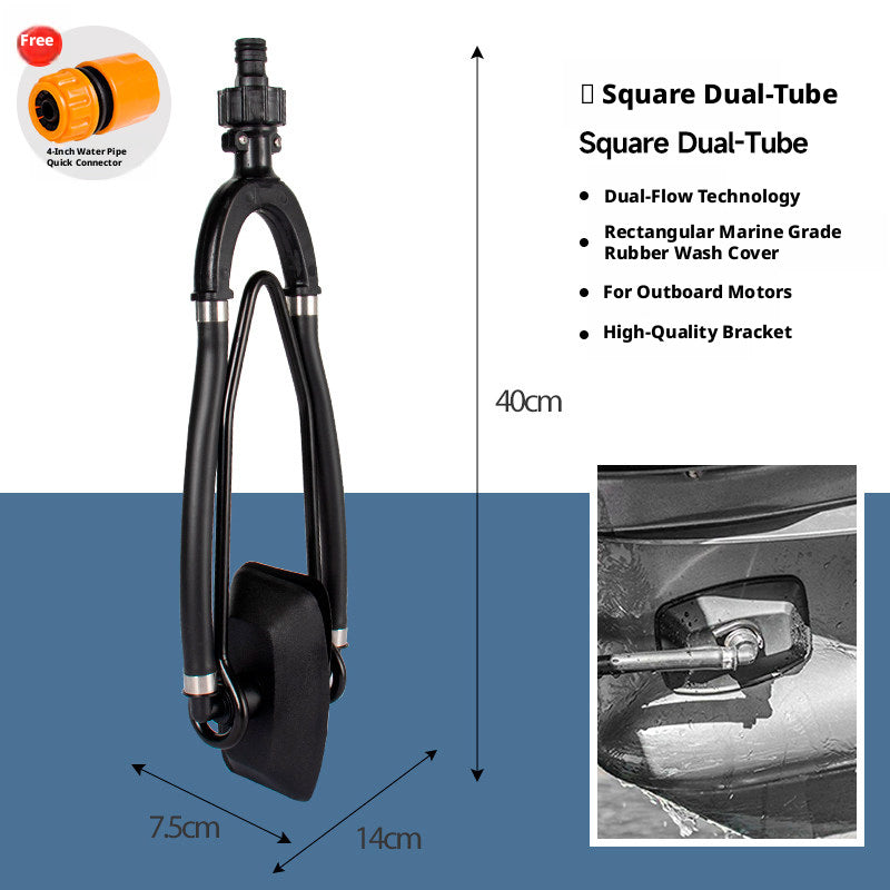 Outboard Motor Flusher – Dual & Single Flow Engine Flushing Clamp for Boat Maintenance, 4 Models