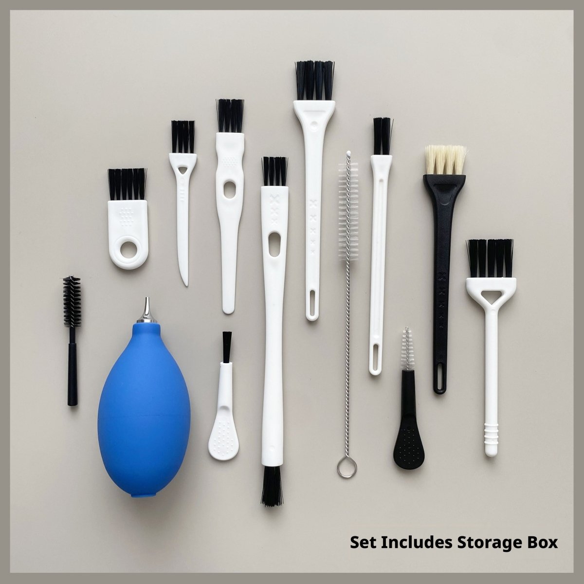 Small Crevice Cleaning Brush Kit – Hard Bristle Detail Brushes for Keyboard, Electronics & Office Furniture Gap Cleaning | 1 Kit Per Order - HomeDIYer
