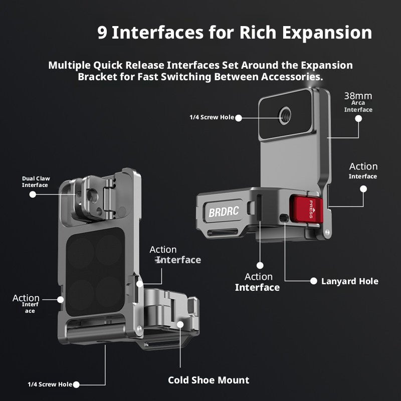 Magnetic Mount for DJI Osmo Pocket 3 & 4 – Metal Magnetic Bracket with Accessory Bundles - HomeDIYer