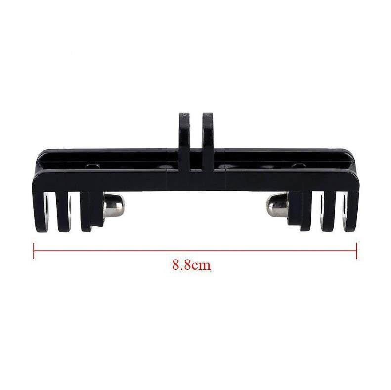 Dual Mount Bracket for GoPro & LED Light — Crossbar Double Device Holder for Action Cameras & Video - HomeDIYer