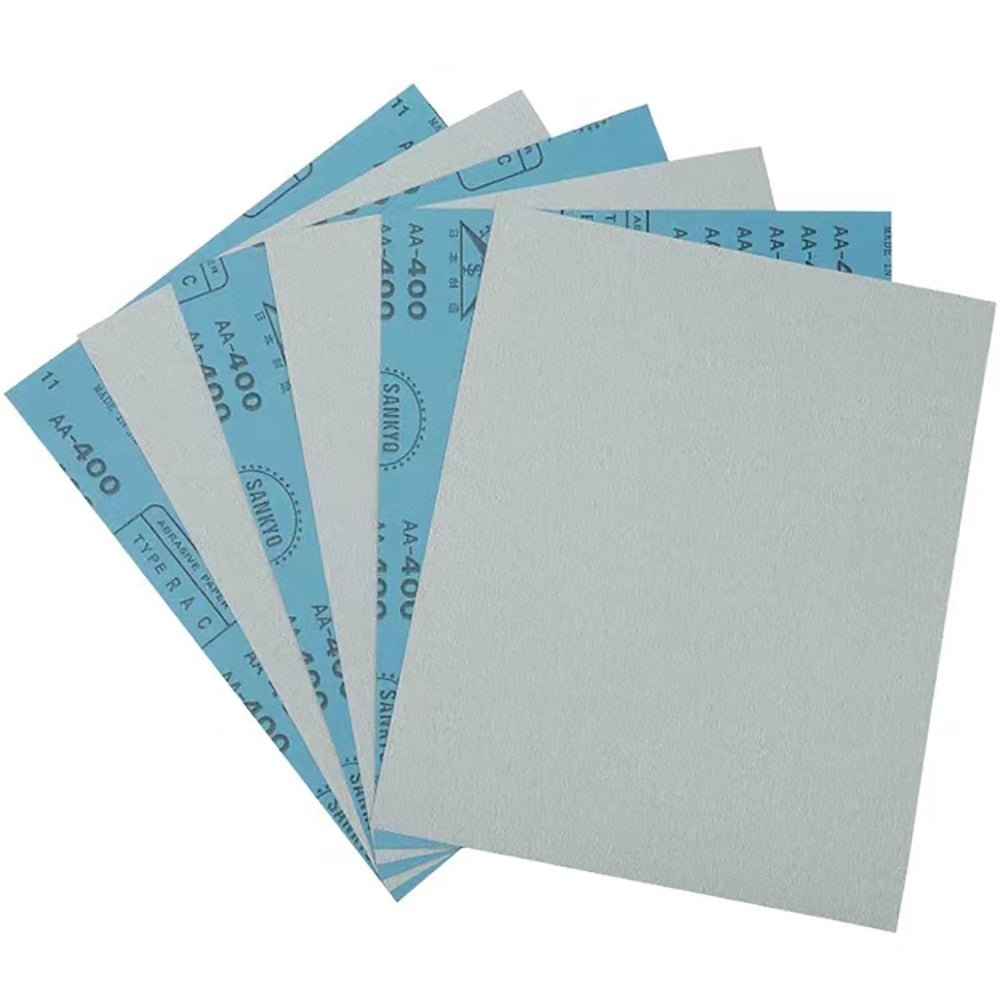 Dry Sandpaper 120 180 240 320 400 600Grits White Sand Paper for Automotive Wood Furniture Metal Electronics Polishing Grinding - HomeDIYer