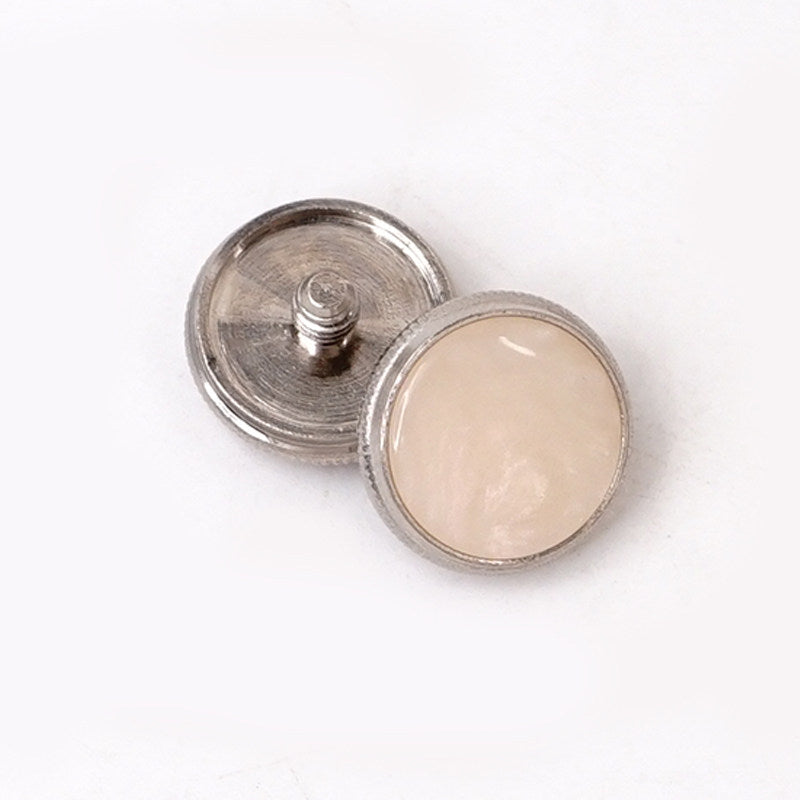 Trumpet Key Button Covers – Mica Sheet + Alloy Cap, 3.9mm Inner Diameter (Single or 3‑Pack)