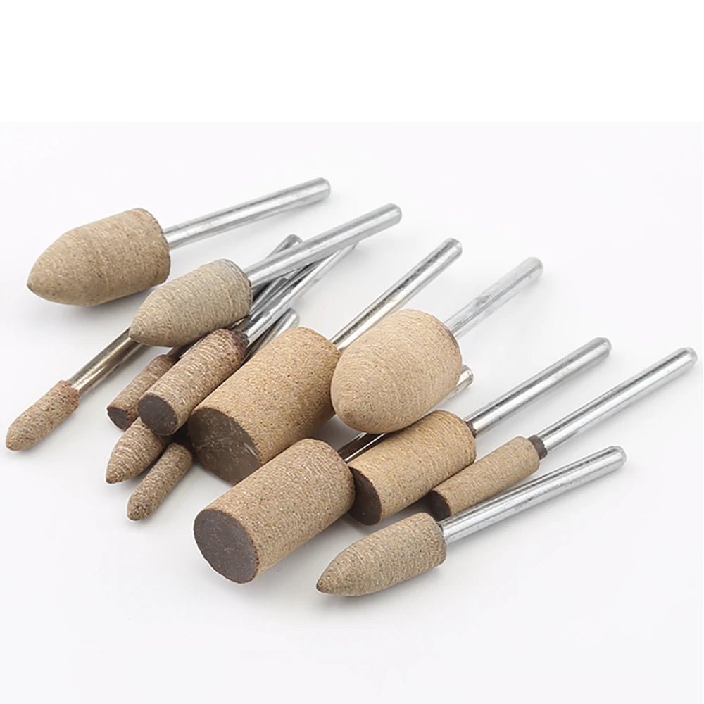 Leather Grinding Head Polishing Buffing Brush Wheel for Rotary Tools Dremel Accessories 2.35mm/3mm Shank - HomeDIYer