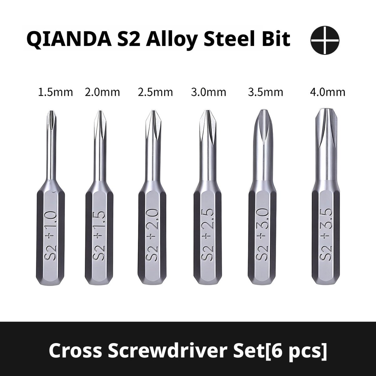 S2 Steel Precision Bit Set with H4 x 28mm Hex Shank โ Pentalobe, Phillips, Torx for iPhone, Xiaomi & Smartphone Repair - HomeDIYer