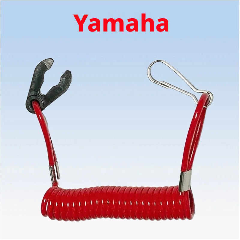 Outboard Motor Kill Switch Safety Lanyard – Emergency Stop Tether for Yamaha, Honda, Suzuki, Mercury & More