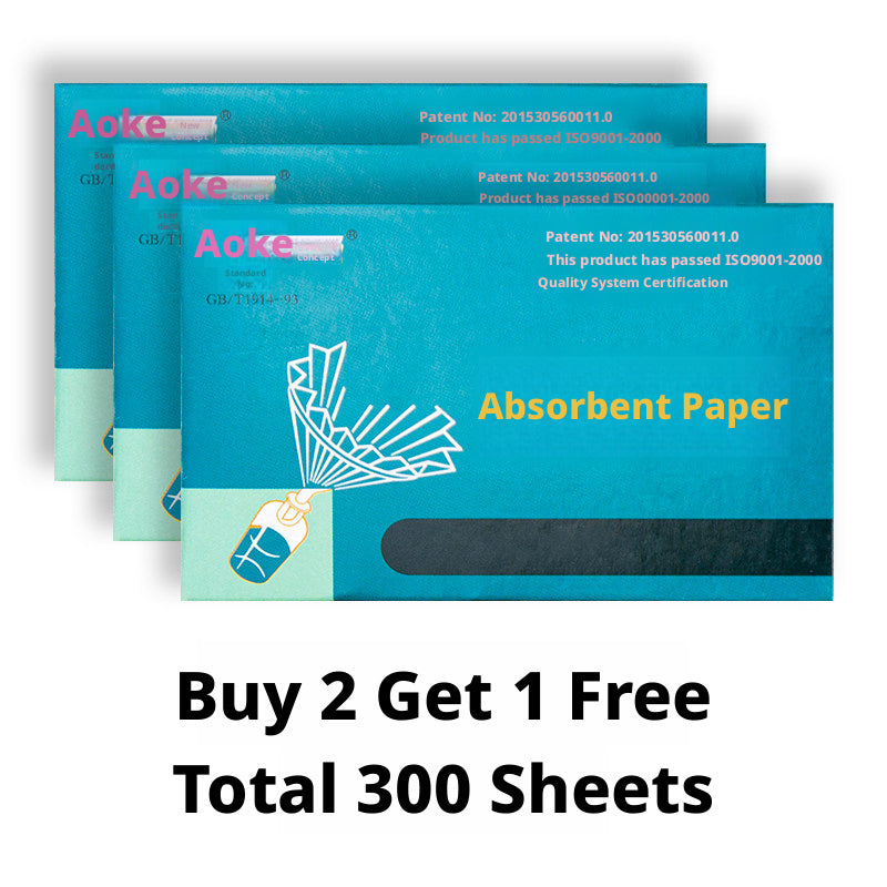 Saxophone & Clarinet Pad Absorbent Paper – 100 Sheets, 5x10cm, Dry Sticky Keys (Aoke®)