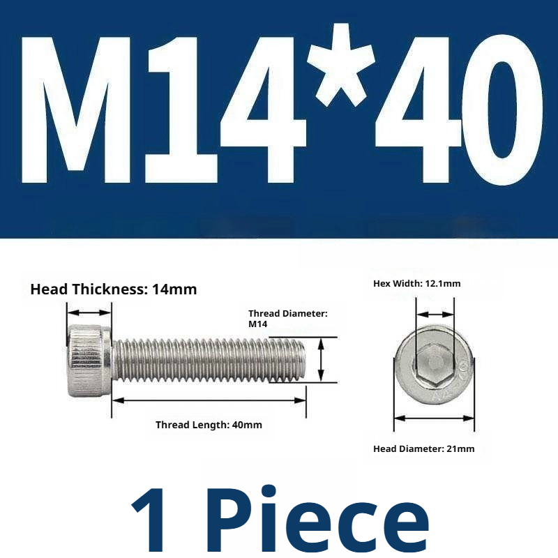 316 Stainless Steel Socket Head Cap Screws – Hex Allen Bolt, M2–M20, GB/T Standard, 4.8 Grade