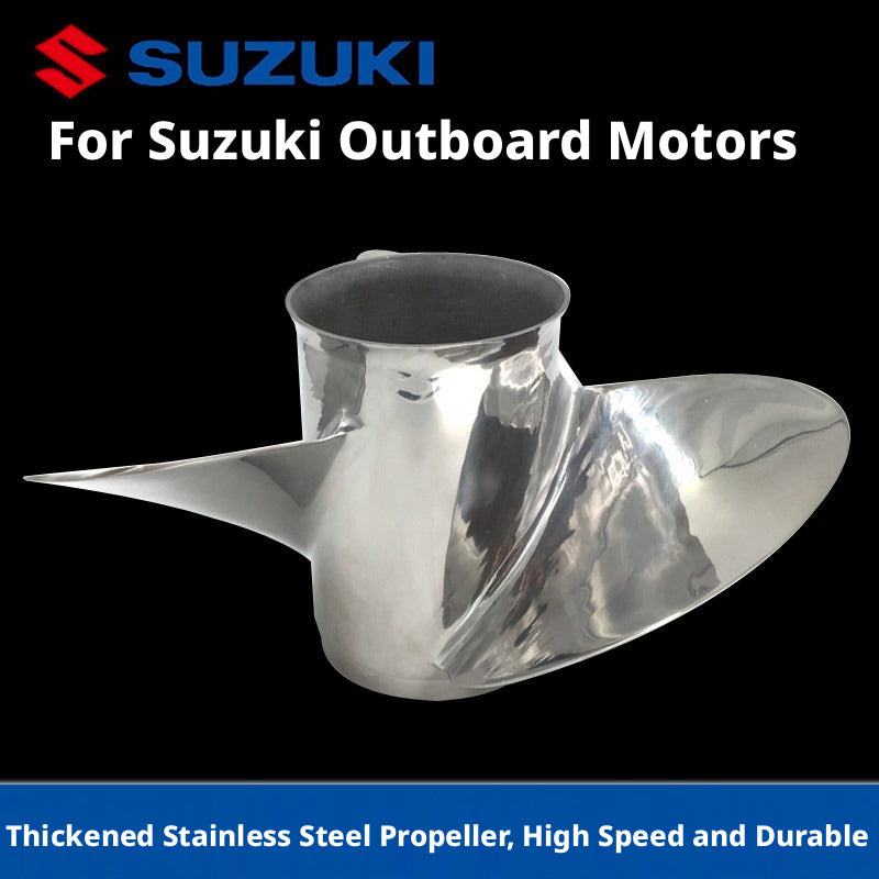 Replacement Propeller for Suzuki Outboard Motors - Reinforced Aluminum & Stainless Steel Props for 4HP to 250HP Engines