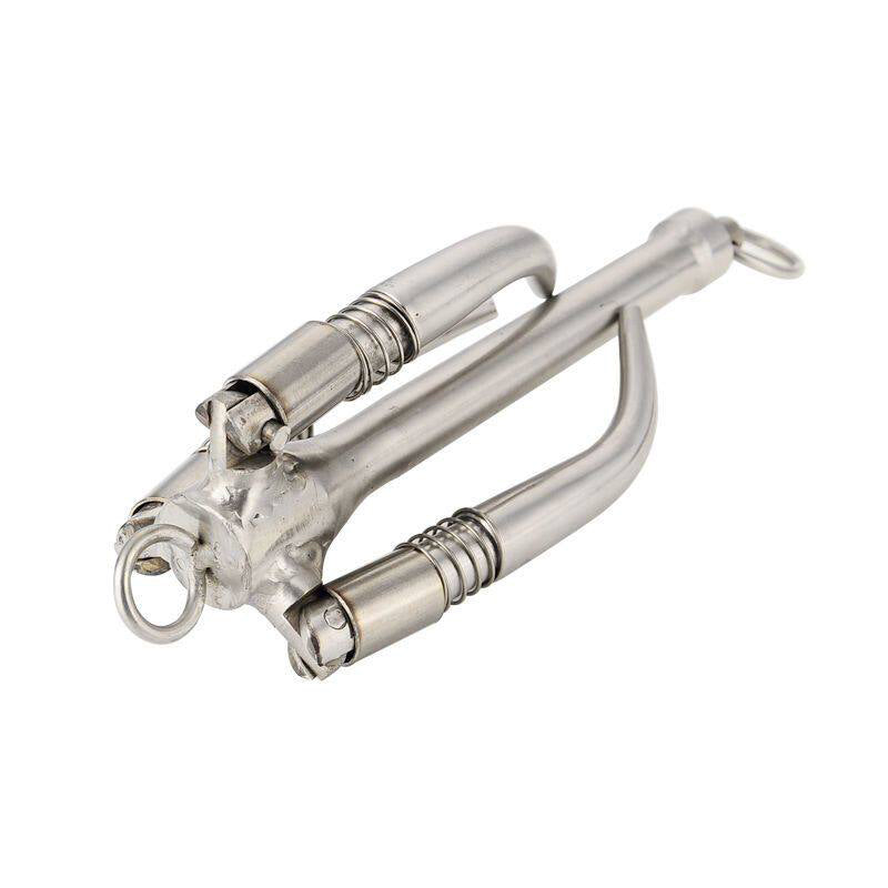 316 Stainless Steel Folding Marine Grappling Hook - 3 Prong Boat Anchor & Weed Hook for Yachts & Fishing Boats