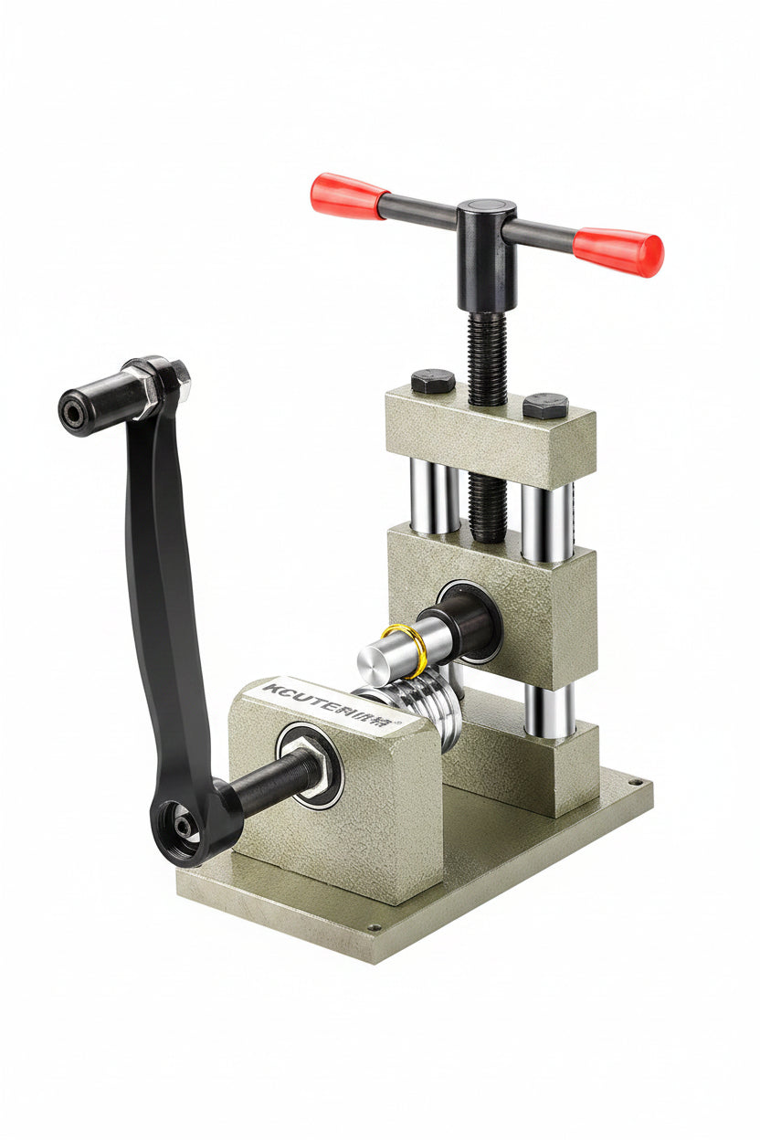 KCUTE Manual Ring Shaping Machine – 40+ Roller Wheels, for Gold/Silver
