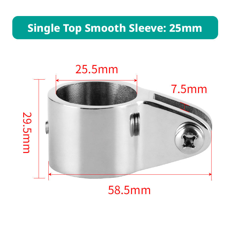 316 Stainless Steel Marine Rail Fittings ā Slide Caps, Sleeves & Mount Bases for Boat Bimini Tops & Canopies