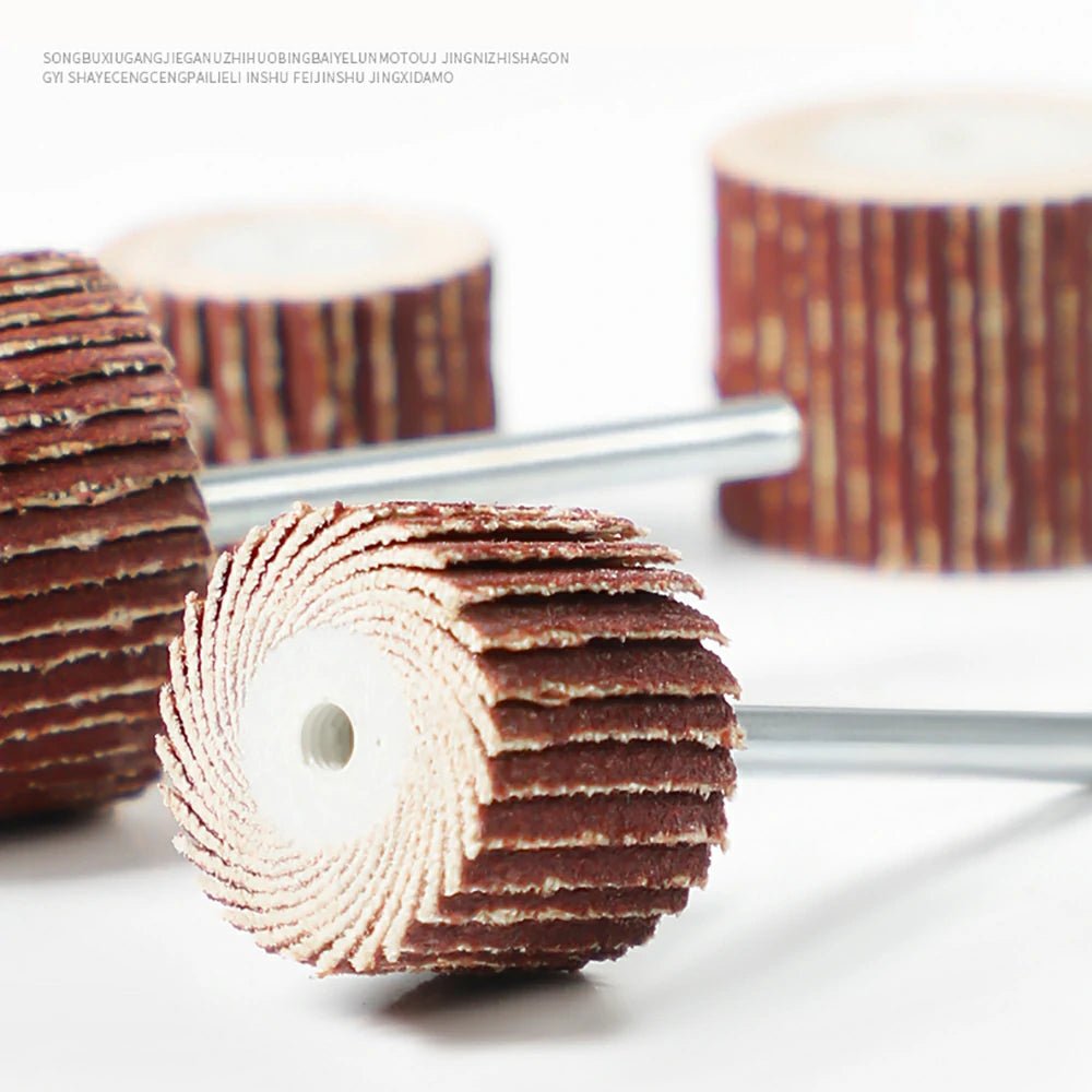 3mm Dia Sanding Flap Disc Grinding Flap Wheels Brush Sand For Dremel Accessories Tools For Abrasive Grinder Rotary For - HomeDIYer