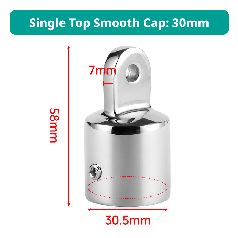 316 Stainless Steel Marine Rail Fittings ā Slide Caps, Sleeves & Mount Bases for Boat Bimini Tops & Canopies