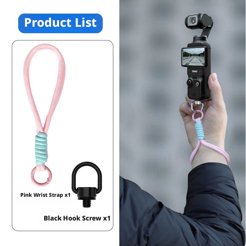 1/4" Camera Strap Screw Mount Adapter for DJI Pocket 3, Insta360 & Action Cameras - HomeDIYer